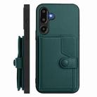 For Samsung Galaxy M16 5G / F16 5G Button Card Bag RFID Anti-theft Phone Case(Green) - 2