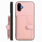 For Samsung Galaxy M06 5G / F06 5G Button Card Bag RFID Anti-theft Phone Case(Pink) - 2