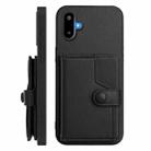 For Samsung Galaxy M06 5G / F06 5G Button Card Bag RFID Anti-theft Phone Case(Black) - 2