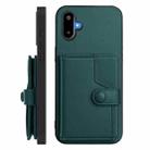 For Samsung Galaxy M06 5G / F06 5G Button Card Bag RFID Anti-theft Phone Case(Green) - 2