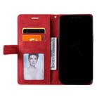For Redmi Note 14 5G Skin Feel Splicing Leather Phone Case(Red) - 3