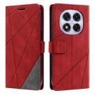 For Redmi Note 14 Pro 5G Skin Feel Splicing Leather Phone Case(Red) - 2