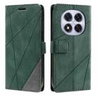 For Redmi Note 14 Pro 5G Skin Feel Splicing Leather Phone Case(Green) - 2