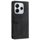 For Redmi Note 14 5G 163.25mm Skin Feel Splicing Leather Phone Case(Black) - 3