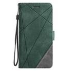 For Redmi Note 14 5G 163.25mm Skin Feel Splicing Leather Phone Case(Green) - 2