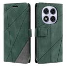 For Redmi Note 14 Pro 4G Skin Feel Splicing Leather Phone Case(Green) - 1