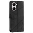 For Redmi Turbo 4 5G / Poco X7 Pro 5G Skin Feel Splicing Leather Phone Case(Black) - 3