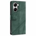 For Redmi Turbo 4 5G / Poco X7 Pro 5G Skin Feel Splicing Leather Phone Case(Green) - 3