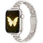 For Apple Watch 46mm / 49mm / 45mm / 44mm Slim Seven Bead Slingshot Buckle Metal Watch Band(Starlight) - 1