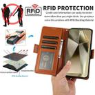 For Samsung Galaxy S24 Ultra 5G Side Buckle RFID Anti-theft Leather Phone Case(Brown) - 3