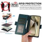 For Samsung Galaxy S25 Ultra 5G Side Buckle RFID Anti-theft Leather Phone Case(Green) - 3