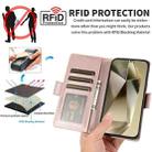 For Samsung Galaxy S25 Ultra 5G Side Buckle RFID Anti-theft Leather Phone Case(Rose Gold) - 3
