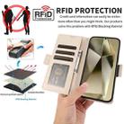 For Samsung Galaxy S25 Ultra 5G Side Buckle RFID Anti-theft Leather Phone Case(Apricot) - 3