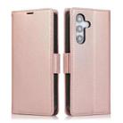 For Samsung Galaxy S25 / S24 5G Side Buckle RFID Anti-theft Leather Phone Case(Rose Gold) - 2