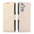 For Samsung Galaxy S25 / S24 5G Side Buckle RFID Anti-theft Leather Phone Case(Apricot) - 2