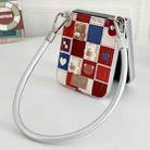 For Motorola Razr 50 Ultra Lattice Little Bear Pattern Full Coverage Phone Case with Wrist Strap(Silver) - 3