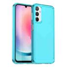 For Samsung Galaxy F34 5G Candy Series TPU Phone Case(Transparent Blue) - 1
