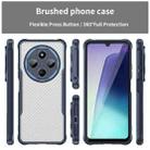 For Xiaomi Poco C75 Carbon Fiber Texture Translucent Phone Case(Blue) - 2