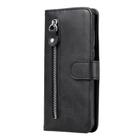 For iPhone 12 Pro Max Fashion Calf Texture Zipper Horizontal Flip Leather Case with Stand & Card Slots & Wallet Function(Black) - 5