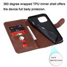 For iPhone 12 Pro Max Fashion Calf Texture Zipper Horizontal Flip Leather Case with Stand & Card Slots & Wallet Function(Brown) - 4