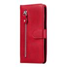 For Huawei Honor 9X Lite Fashion Calf Texture Zipper Horizontal Flip Leather Case with Stand & Card Slots & Wallet Function(Red) - 5