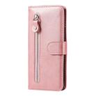 For Samsung Galaxy Note20 Fashion Calf Texture Zipper Horizontal Flip Leather Case with Stand & Card Slots & Wallet Function(Rose Gold) - 4