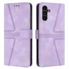 For Samsung Galaxy A16 5G / 4G Triangle Solid Color Leather Phone Case(Purple) - 1