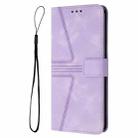 For Samsung Galaxy A16 5G / 4G Triangle Solid Color Leather Phone Case(Purple) - 3