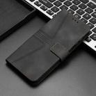 For Samsung Galaxy A36 5G Triangle Solid Color Leather Phone Case(Black) - 2