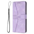 For Redmi Note 14 4G 163.25mm Triangle Solid Color Leather Phone Case(Purple) - 3