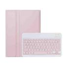 For Xiaomi Pad 7 / 7 Pro 11.2 inch A0N13 Ultra-thin Detachable Bluetooth Keyboard Leather Tablet Case(Pink White) - 1