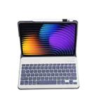 For Xiaomi Pad 7 / 7 Pro 11.2 inch A0N13 Ultra-thin Detachable Bluetooth Keyboard Leather Tablet Case(Lavender White) - 3