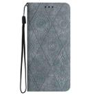 For Samsung Galaxy A06 4G Ethnic Embossed Adsorption Leather Phone Case(Grey) - 3