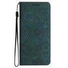 For Redmi Note 14 Pro 5G Ethnic Embossed Adsorption Leather Phone Case(Blue) - 3
