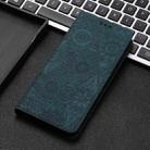 For Redmi Note 14 4G 163.25mm Ethnic Embossed Adsorption Leather Phone Case(Blue) - 2