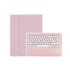 For Xiaomi Pad 6 Max 14 A0N8 Ultra-thin Detachable Bluetooth Keyboard Leather Tablet Case(Pink White) - 1