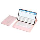 For Xiaomi Pad 6 Max 14 A0N8 Ultra-thin Detachable Bluetooth Keyboard Leather Tablet Case(Pink White) - 3