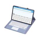 For Xiaomi Pad 6 Max 14 A0N8-A Ultra-thin Detachable Bluetooth Keyboard Leather Tablet Case with Touchpad(Lavender White) - 2