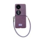 For Huawei Pocket 2 Comfortable Short Plush Full Coverage Phone Case(Purple) - 1