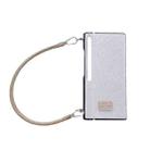 For Huawei Mate Xs 2 Comfortable Short Plush Full Coverage Phone Case with Wrist Strap(White) - 1