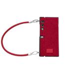 For Honor V Purse Comfortable Short Plush Full Coverage Phone Case with Wrist Strap(Red) - 1