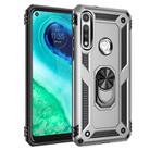 For Motorola Moto G Fast Shockproof TPU + PC Protective Case with 360 Degree Rotating Holder(Silver) - 1