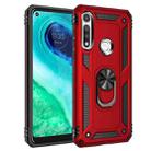 For Motorola Moto G Fast Shockproof TPU + PC Protective Case with 360 Degree Rotating Holder(Red) - 1