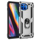 For Motorola Moto G 5G Plus Shockproof TPU + PC Protective Case with 360 Degree Rotating Holder(Silver) - 1