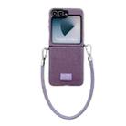 For Samsung Galaxy Z Flip6 Comfortable Short Plush Full Coverage Phone Case(Purple) - 1