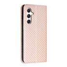 For Samsung Galaxy A16 5G / 4G Carbon Fiber Texture Magnetic Flip Leather Phone Case(Rose Gold) - 3