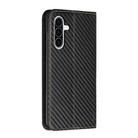 For Samsung Galaxy A36 5G Carbon Fiber Texture Magnetic Flip Leather Phone Case(Black) - 3