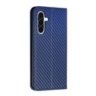 For Samsung Galaxy A36 5G Carbon Fiber Texture Magnetic Flip Leather Phone Case(Blue) - 3