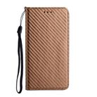 For Samsung Galaxy A36 5G Carbon Fiber Texture Magnetic Flip Leather Phone Case(Brown) - 2