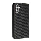 For Samsung Galaxy S25+ 5G Carbon Fiber Texture Magnetic Flip Leather Phone Case(Black) - 3